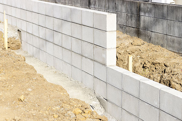 ブロック塀の工事