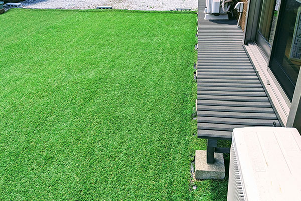 人工芝の工事